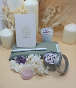Coffret Douce Nuit avec pierres naturelles, conçu pour favoriser la relaxation et un sommeil réparateur.