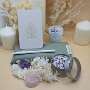 Coffret Douce Nuit avec pierres naturelles, conçu pour favoriser la relaxation et un sommeil réparateur.