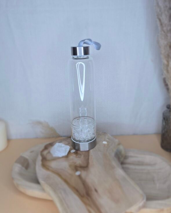 Bouteille en verre avec Cristal de roche – Image 4