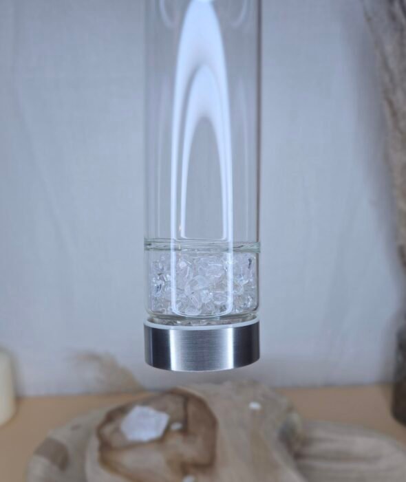 Bouteille en verre avec Cristal de roche – Image 2