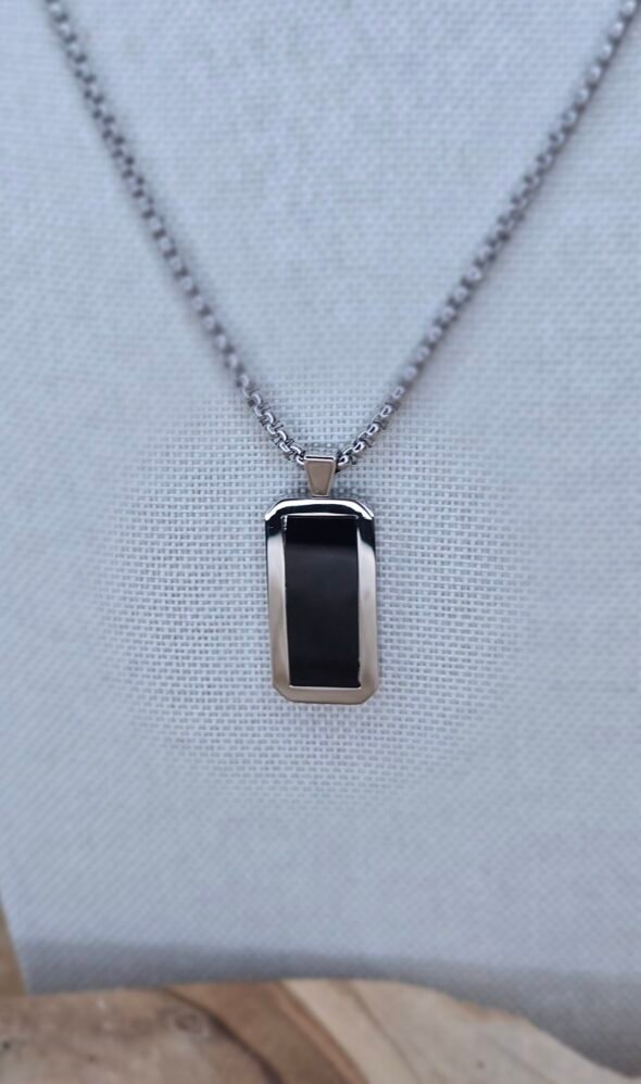 Collier homme onyx brillant – Élégance et force pour l'homme moderne
