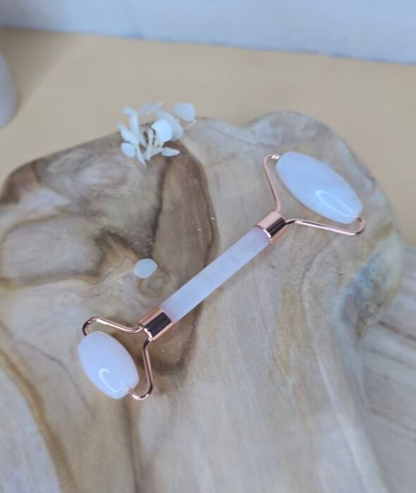 Coffret Détente & Beauté – Roll-on et Gua Sha en Quartz Rose pour un rituel bien-être et éclat naturel