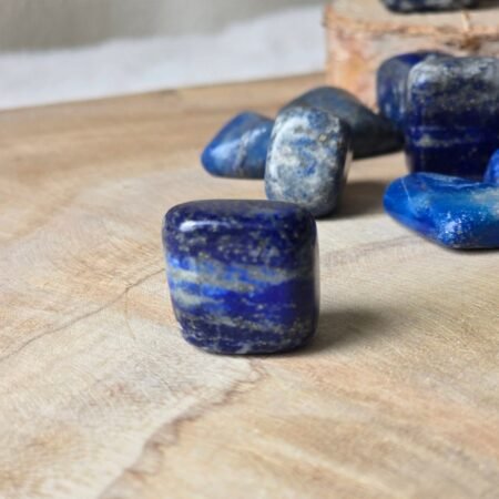 Pierre roulée en Lapis-Lazuli AA 2,5-4 cm Afghanistan – pierre naturelle de clarté mentale, intuition et communication