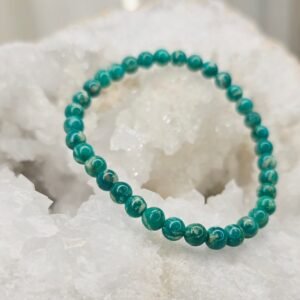 Bracelet en amazonite naturelle – pierre d’apaisement et d’harmonie