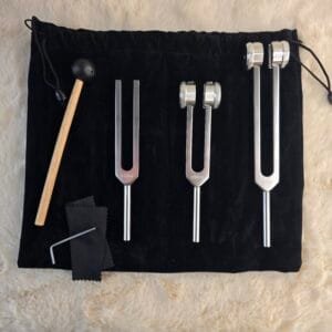 Kit complet de diapasons pour harmonisation énergétique