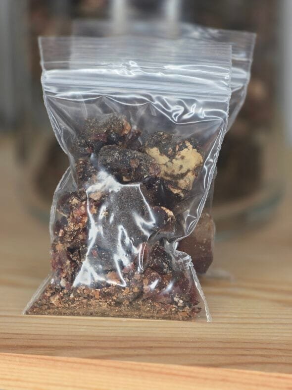 Résine de copal de torote – Bursera microphylla, encens sacré du Mexique.