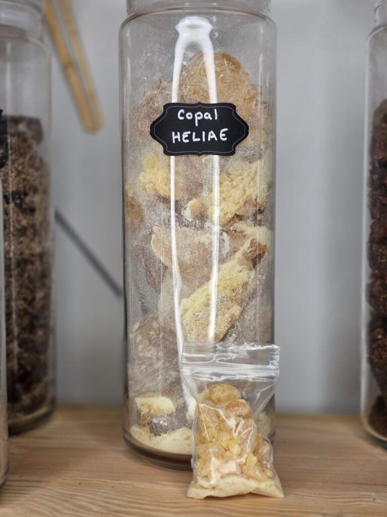 Résine rare de copal « Larme » cristallisée – Bursera heliae
