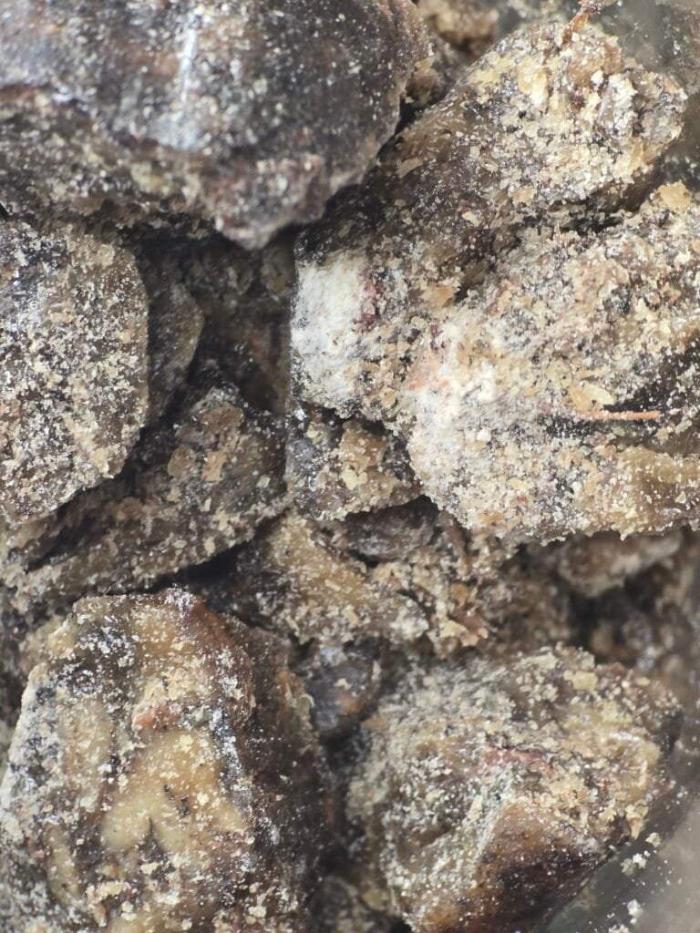 Copal Huichol – résine sacrée Bursera spp., encens artisanal mexicain pour rituels spirituels et visions.