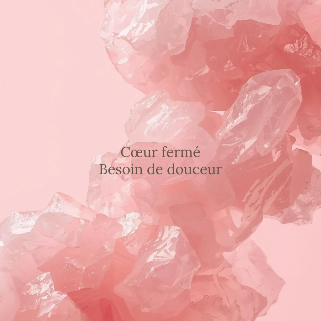 Quartz rose naturel pour ouvrir le chakra du cœur, cultiver l'amour de soi et la douceur émotionnelle