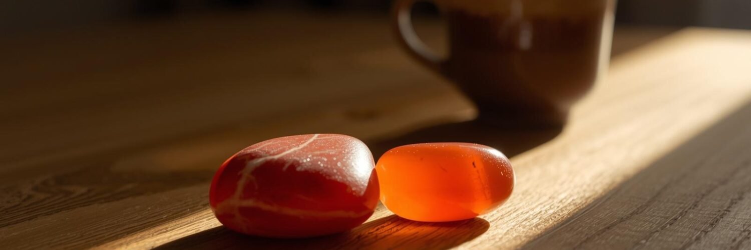 Jaspe rouge et cornaline — duo endurance vitalité Isha Kriya