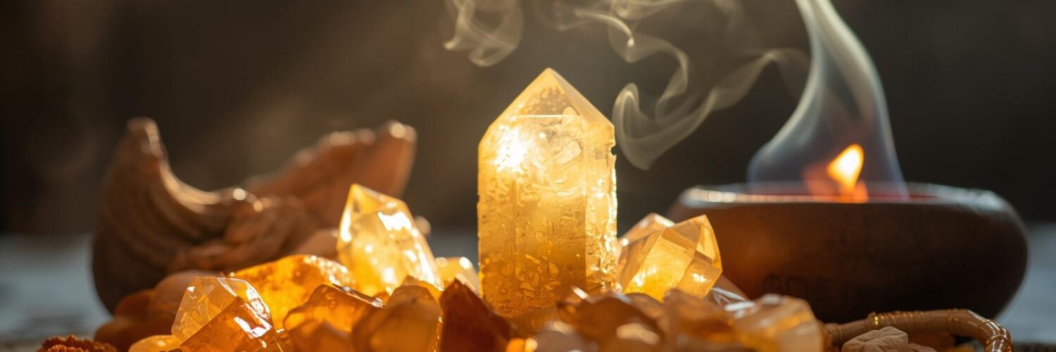 Rituel abondance avec citrine et copal — Isha Kriya