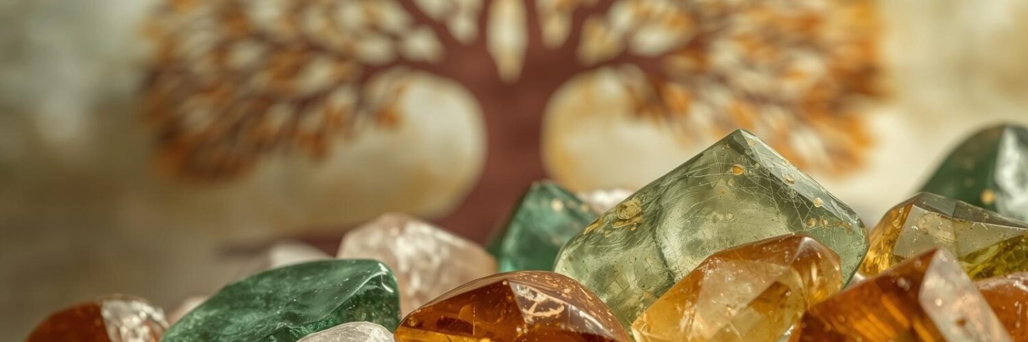 Aventurine verte et citrine — duo chance abondance Isha Kriya