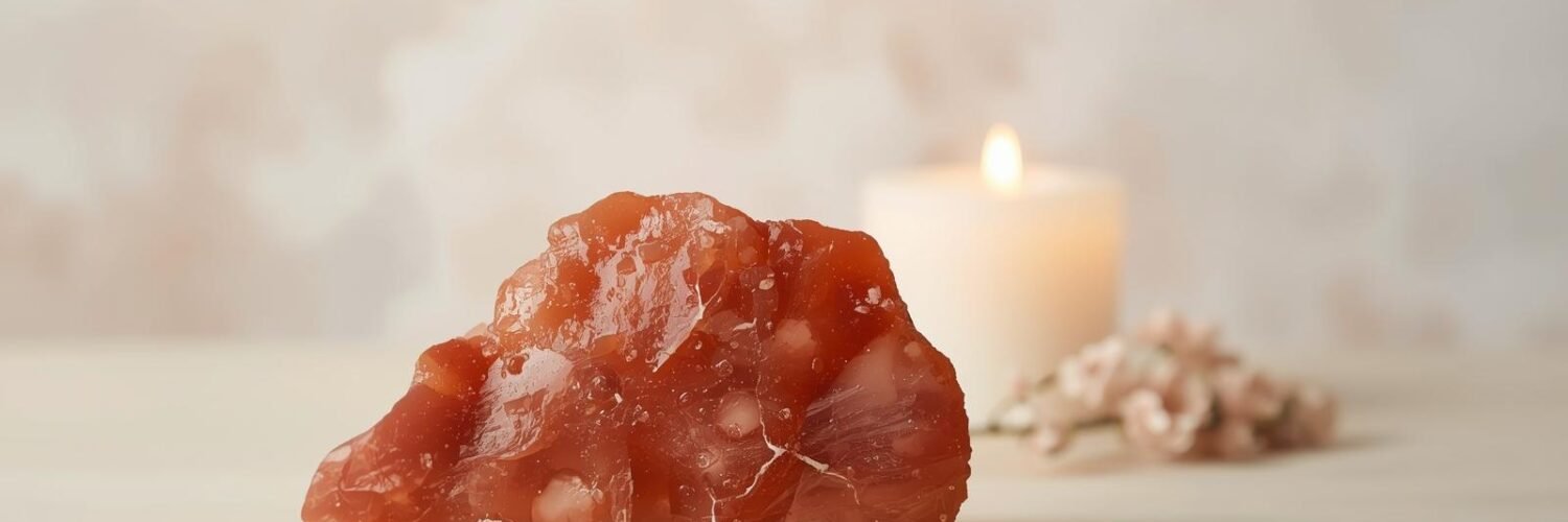 Jaspe rouge naturel pour l'ancrage et la vitalité — pierre du chakra racine en lithothérapie